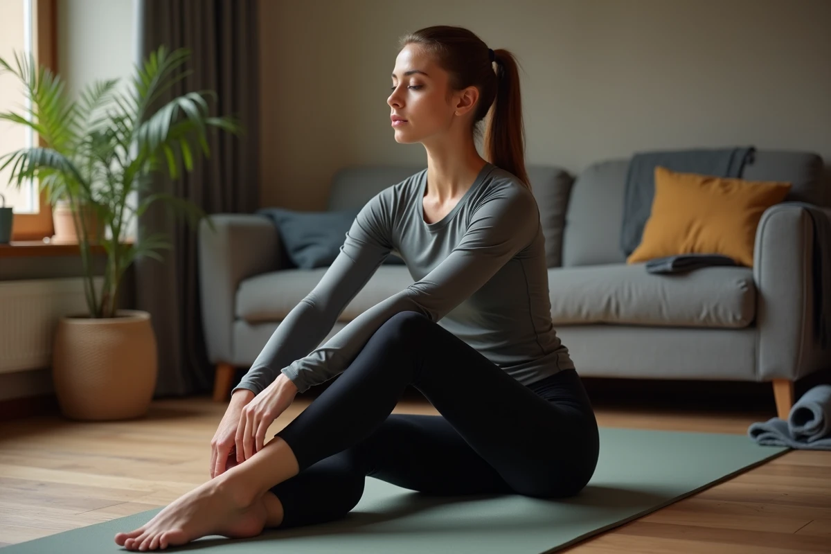 Jeune cycliste femme s